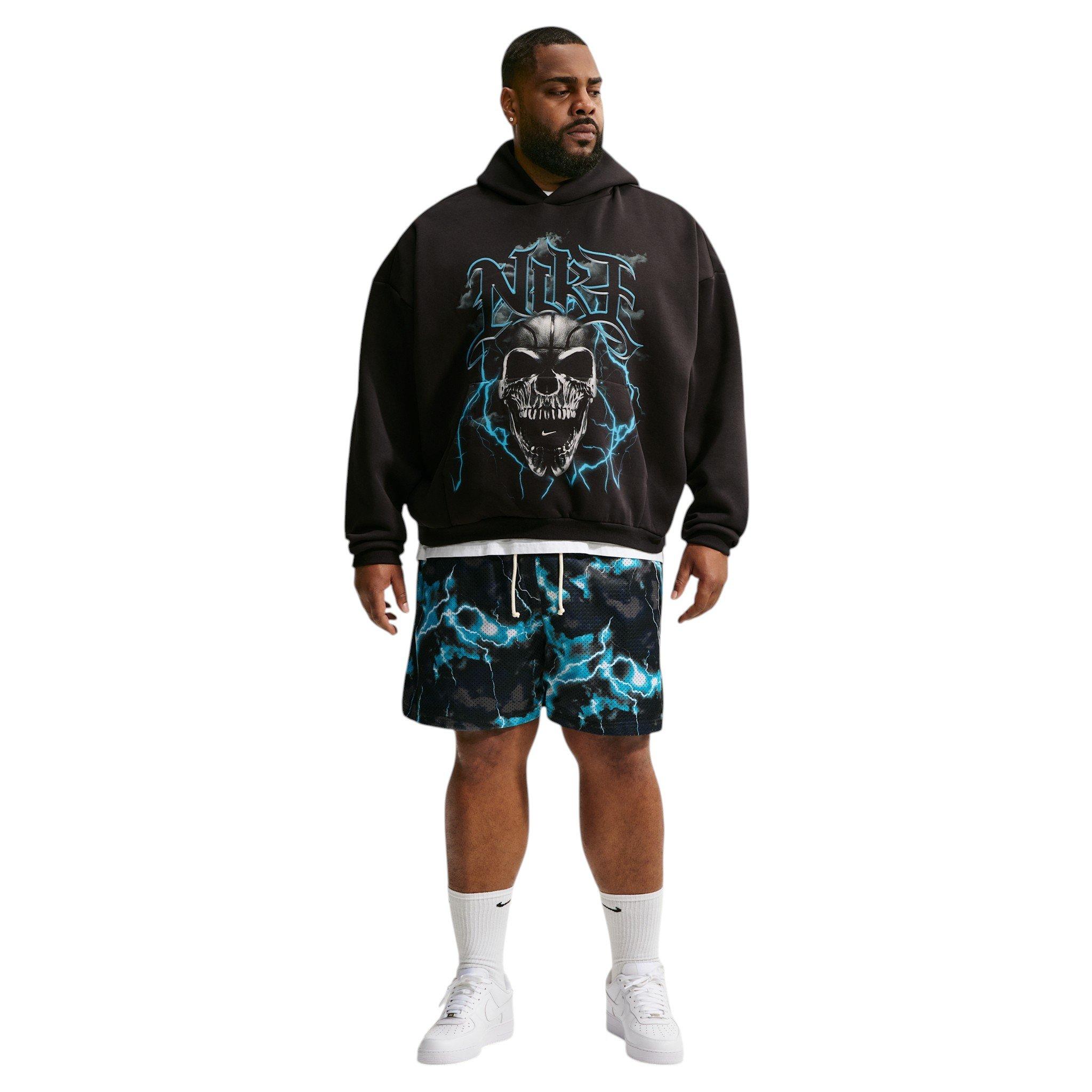 Nike Men's Standard Issue Marble Dri-FIT 5" Mesh Basketball Shorts - BLUE